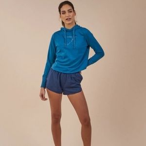 Gymshark Teal Cropped Hoodie M
